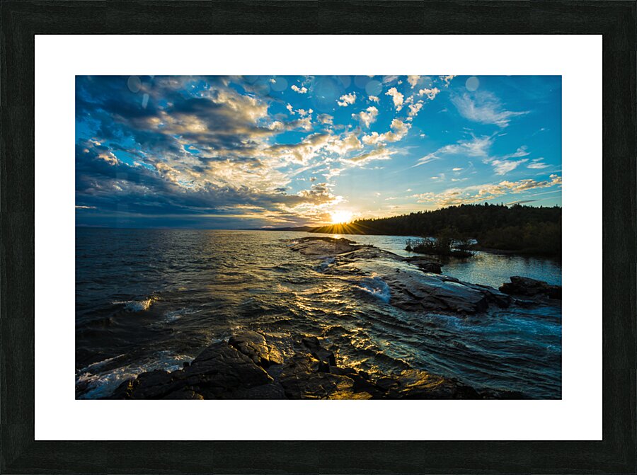  Lake Superior Sunset Picture Frame print