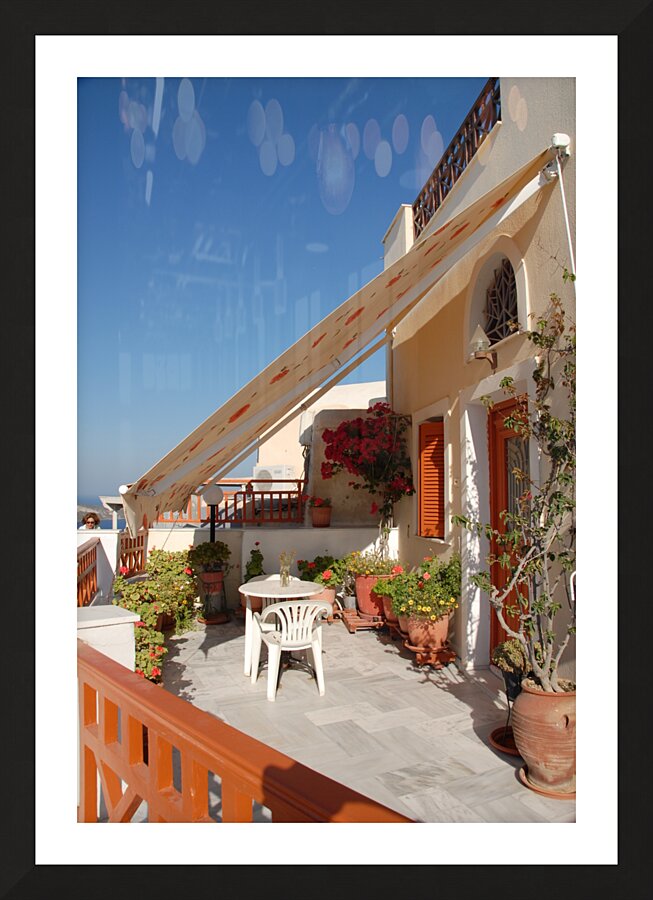 Santorini Shade Picture Frame print