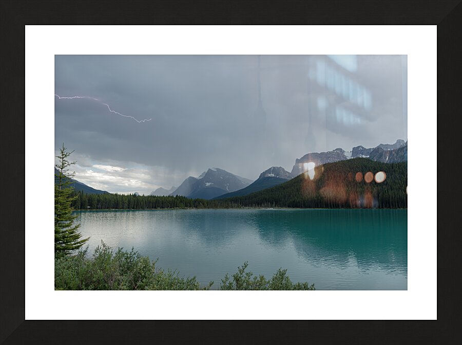 Icefields Parkway Storm Picture Frame print