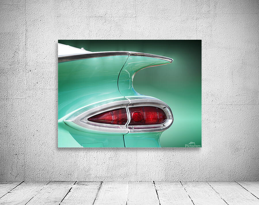 American pickup truck El Camino 1959 Rear by Beate Gube Wall Art
