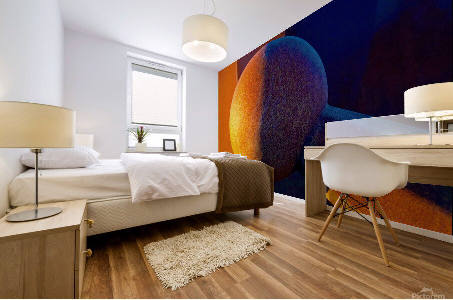 Ball & Jack Sculpture Mural print