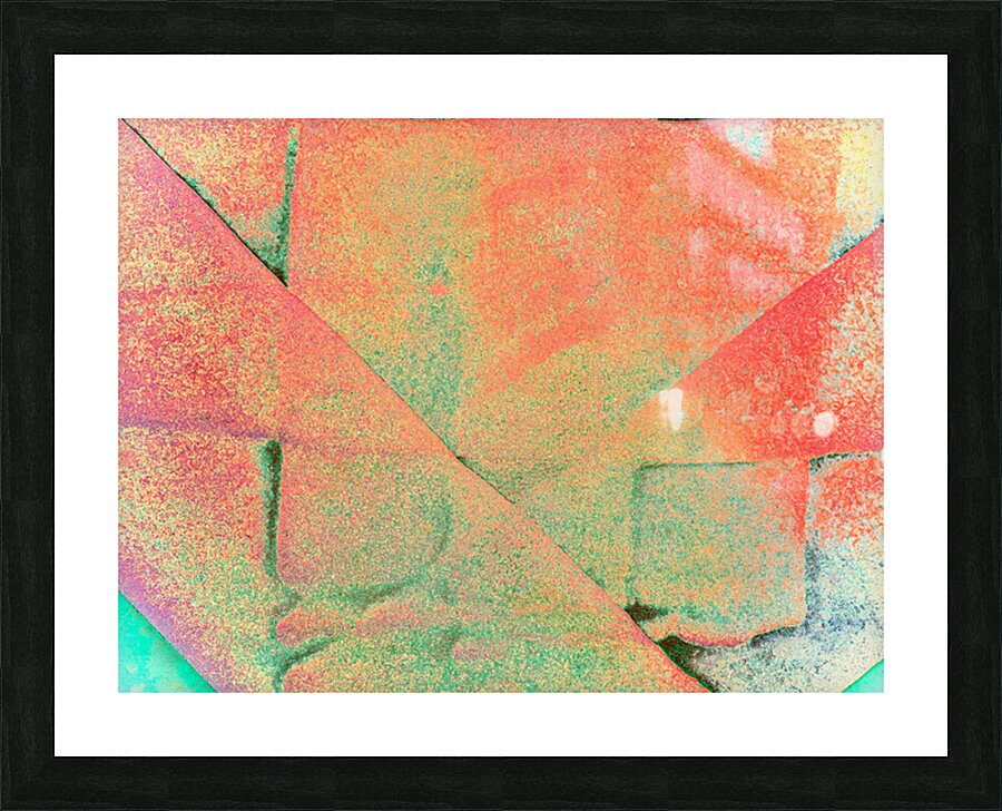 Crosswalk Markings Enhanced Picture Frame print