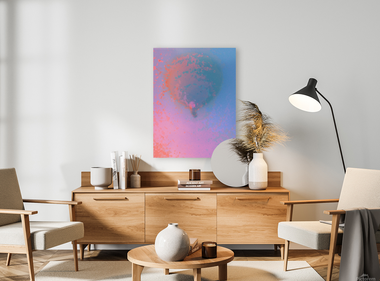 Balloon in cloud - red Reproduction