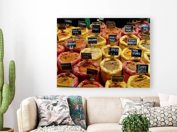 Spice Vendor in Paris Market by KOMurphy