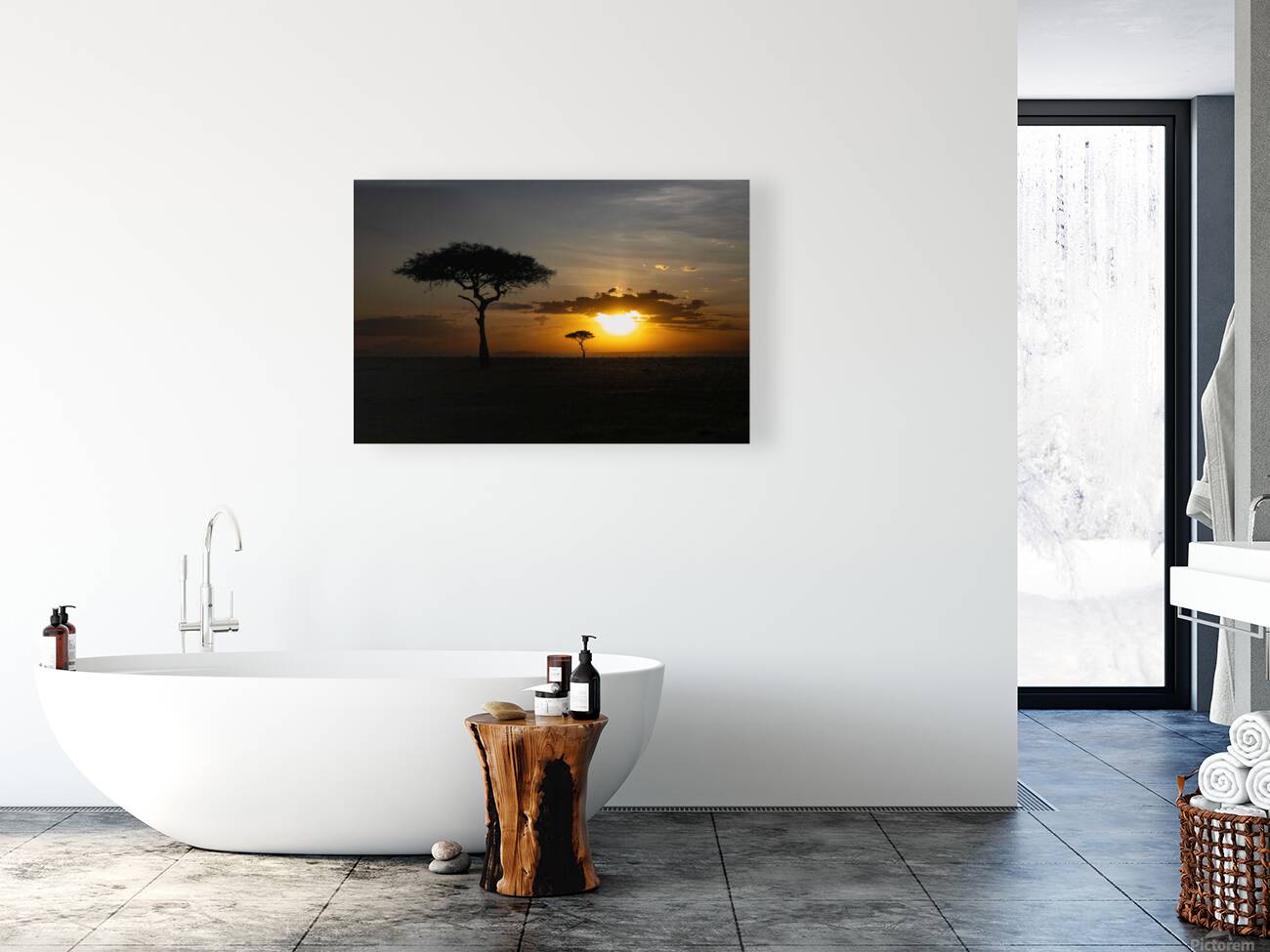 Africa Sunset Reproduction
