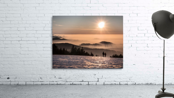 Happy Couple at Sunset Wall Preview