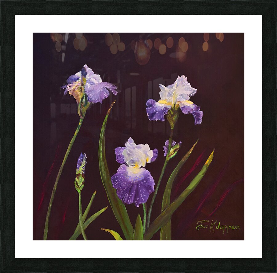 Irises Picture Frame print