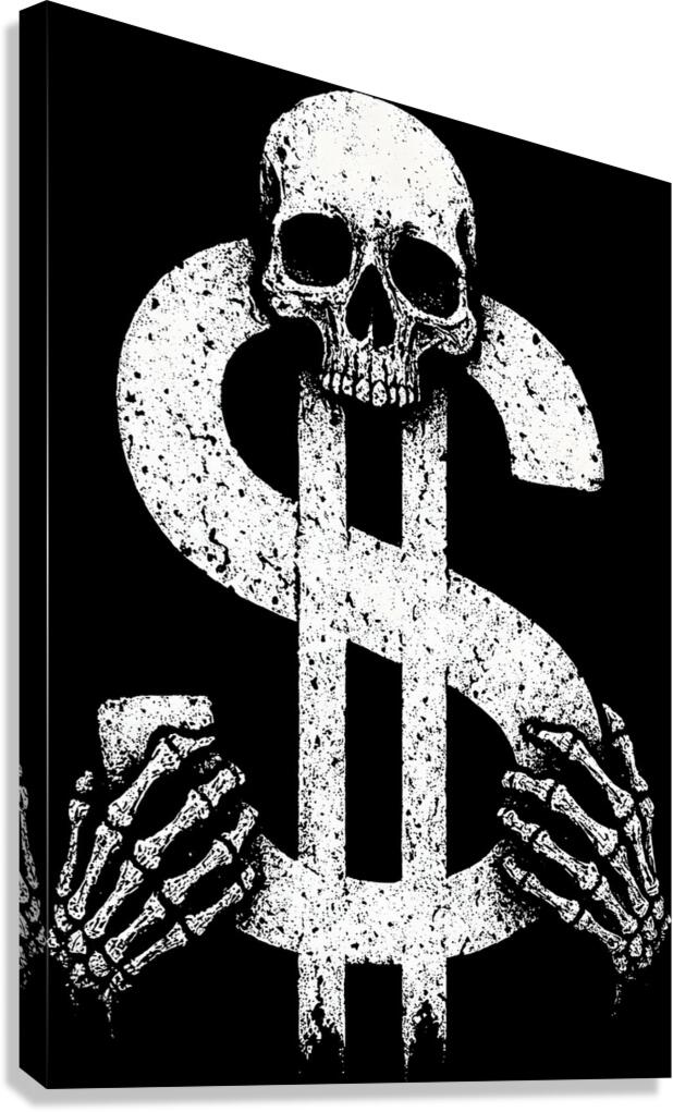 Skull Dollar Sign