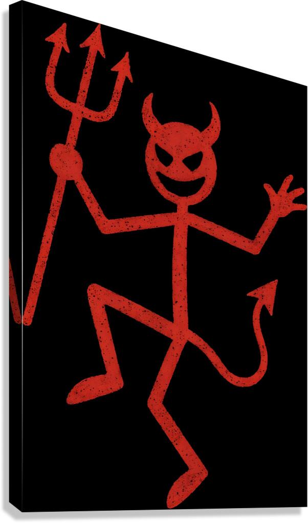 Funny Red Devil Stickman