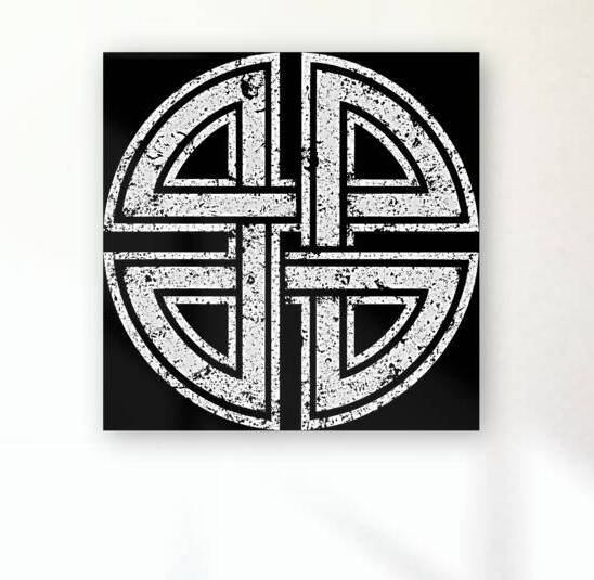 Celtic Shield Knot Distressed Protection Symbol by MetalByte