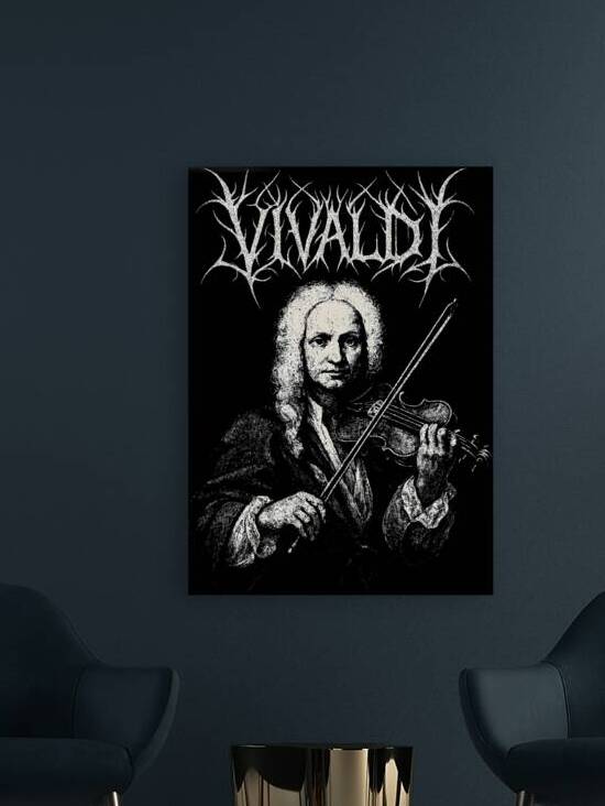 Antonio Vivaldi Classical Death Metal Art by MetalByte