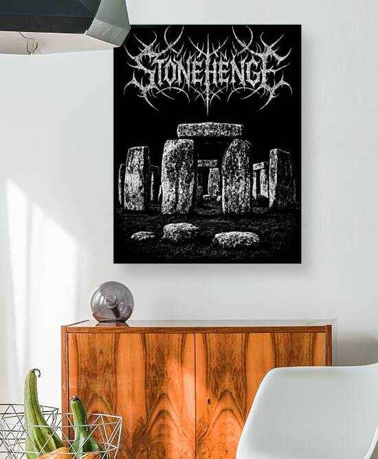 Distressed Stonehenge Black Metal Style by MetalByte