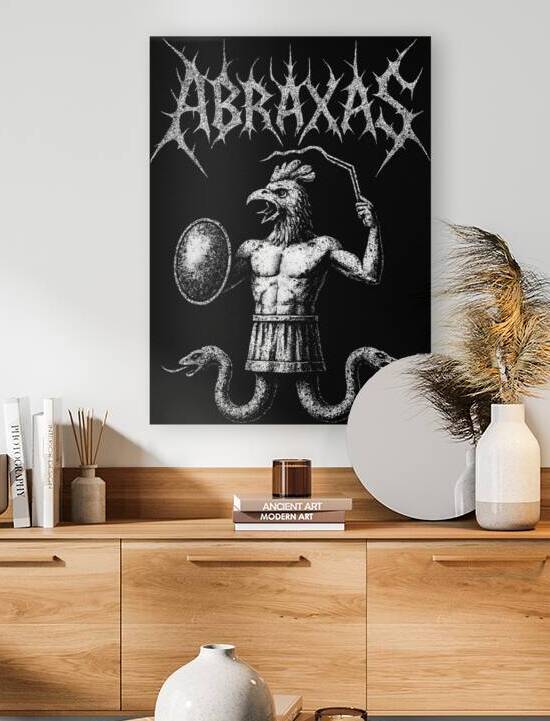 Abraxas Gnostic Deity Occult Black Metal Art by MetalByte