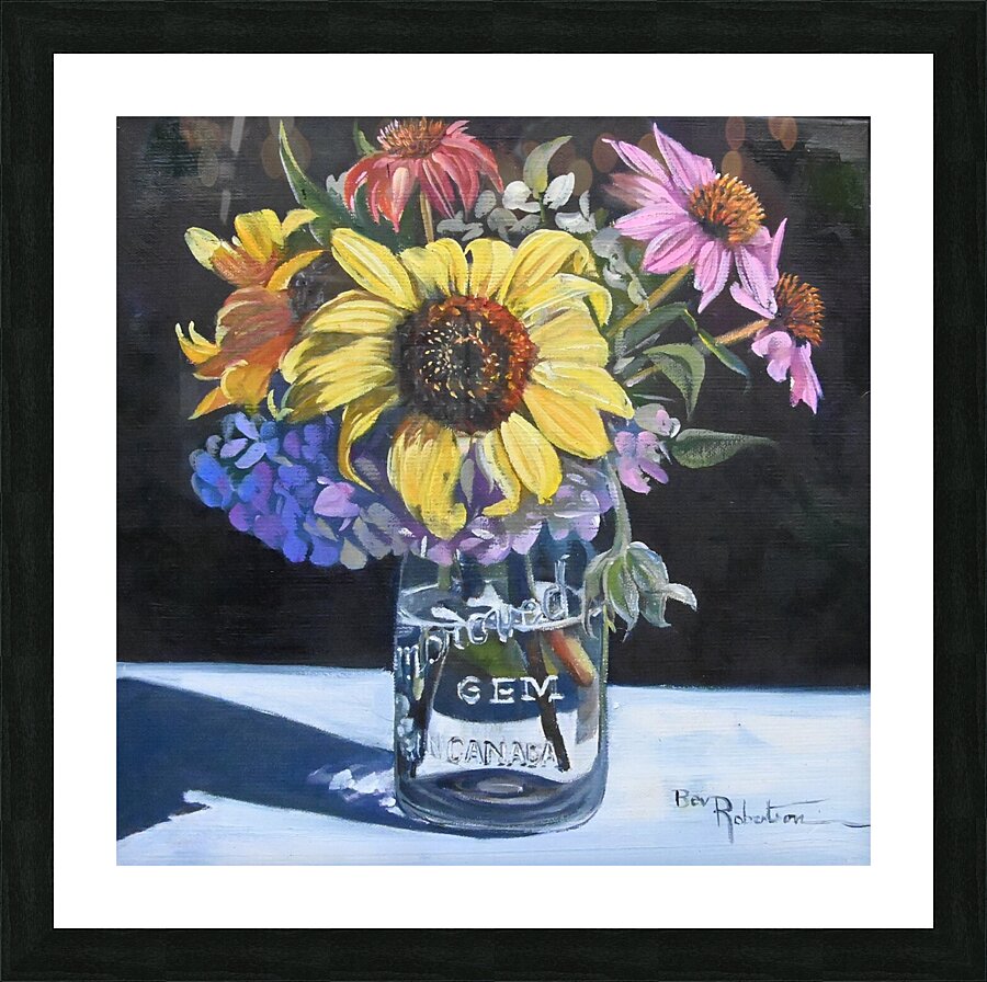  Square Foot Painting Summer Bouquet Picture Frame Printing