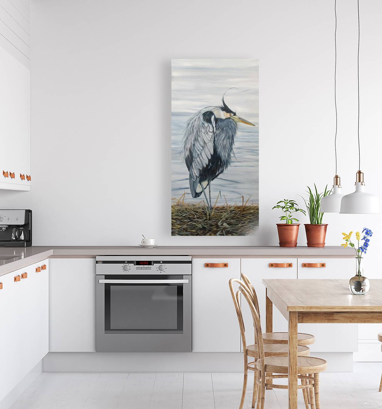 Harry the Heron Reproduction