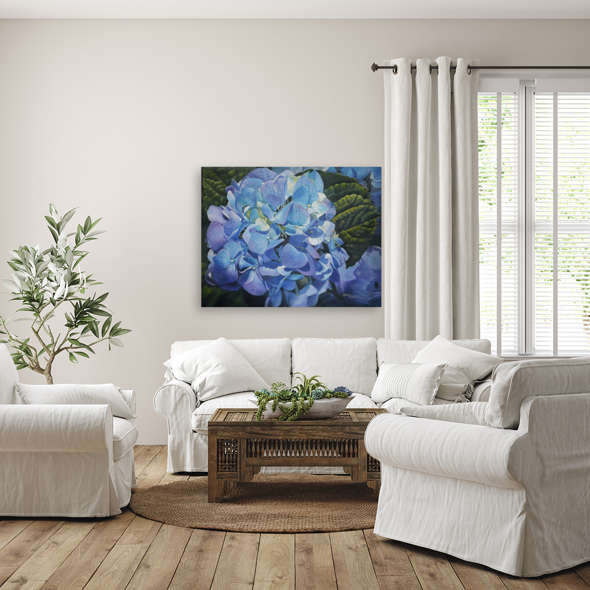 Cool Blue  Bev Robertson Reproduction
