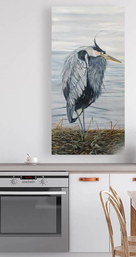 Harry the Heron by Bev Robertson Art