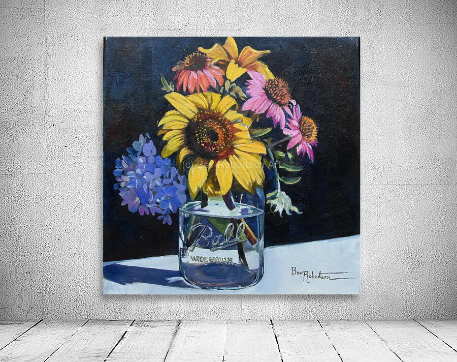 Square Foot  Painting Summer Bouquet Wall Preview