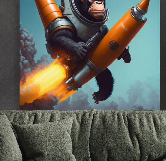 Ape to the moon by Ritchie Dee