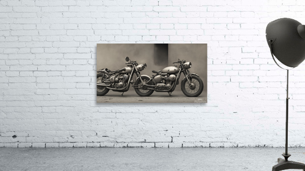 Motorcycle built for two  Wall Preview