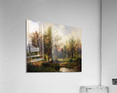 People walking through the forest Acrylic Print