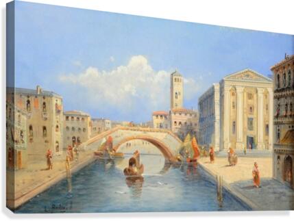 A bridge in Venice Canvas Print