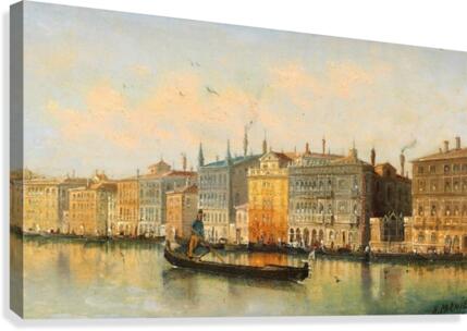 Gondel in Venedig Canvas Print