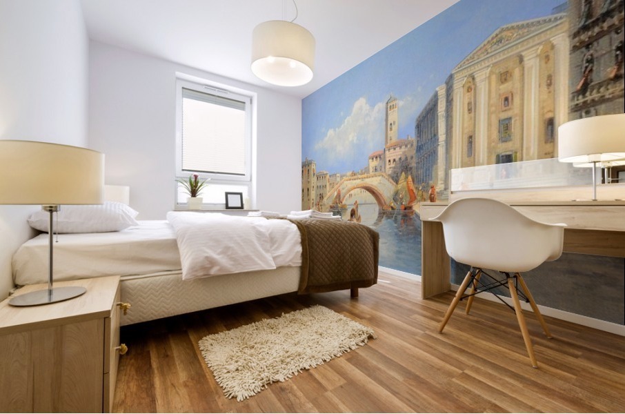 A bridge in Venice Mural print