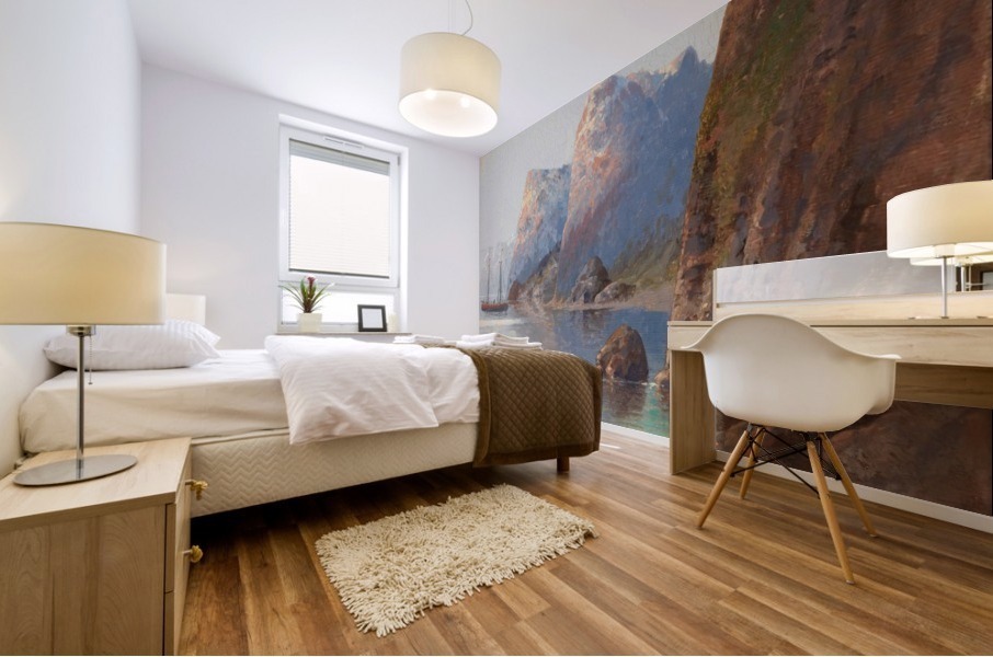Fjordlanschaft Mural print