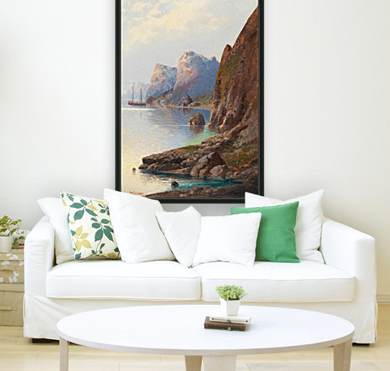 Fjordlanschaft Reproduction