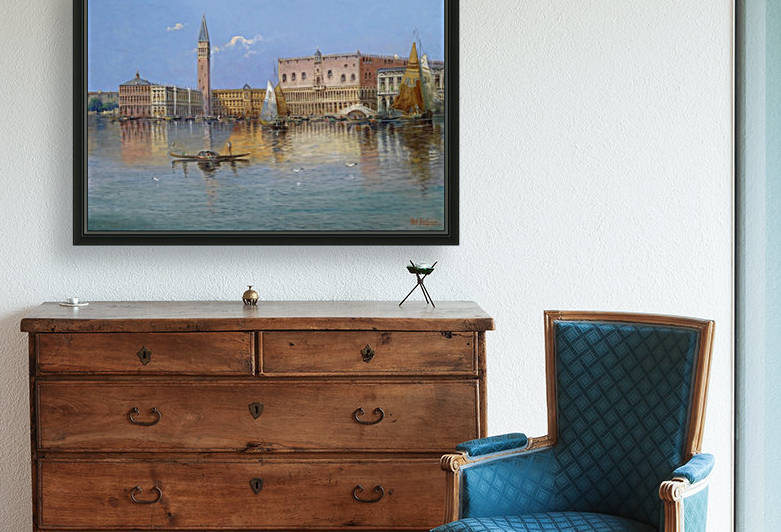 A gondola near Venice by Karl Kaufmann