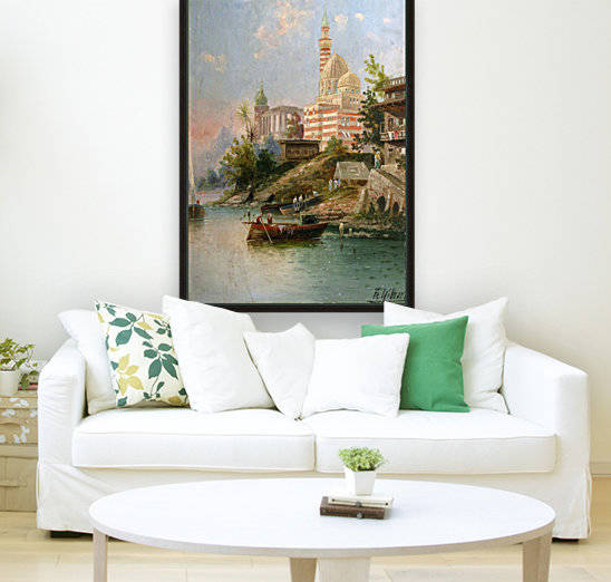 A boat by the river in Venice by Karl Kaufmann