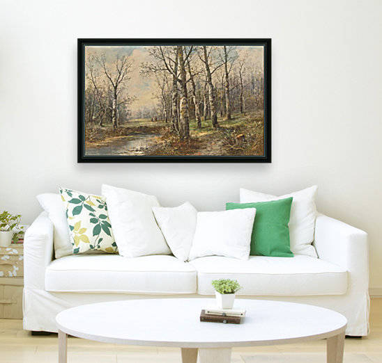Birkenwald im Fruhling by Karl Kaufmann