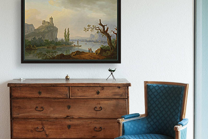 Venetian Scene with a View of Santa Maria della Salute by Karl Kaufmann