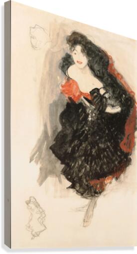 Klimt - Study for Judith II Canvas Print