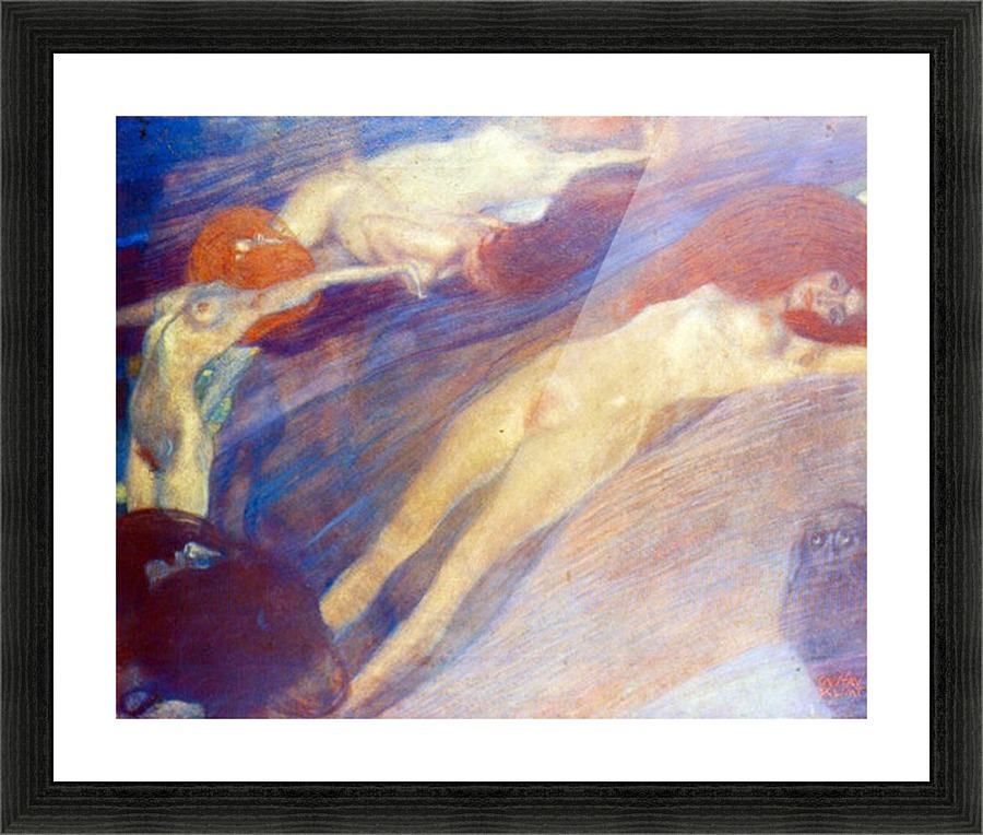 Moving water Picture Frame print
