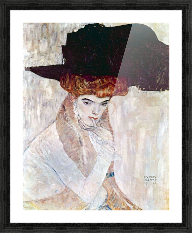 The Black Hat Picture Frame print