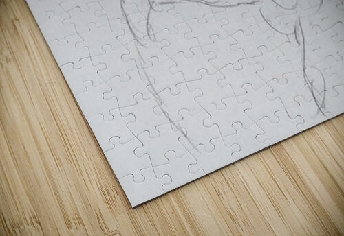 Crouching to right Klimt puzzle
