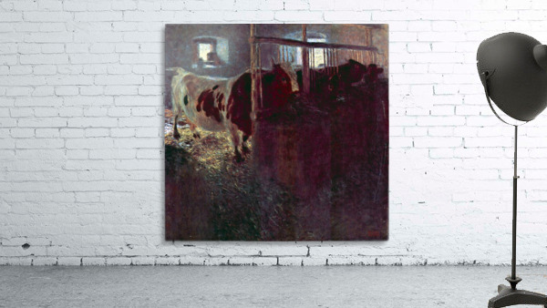 Cows in Stall Wall Preview