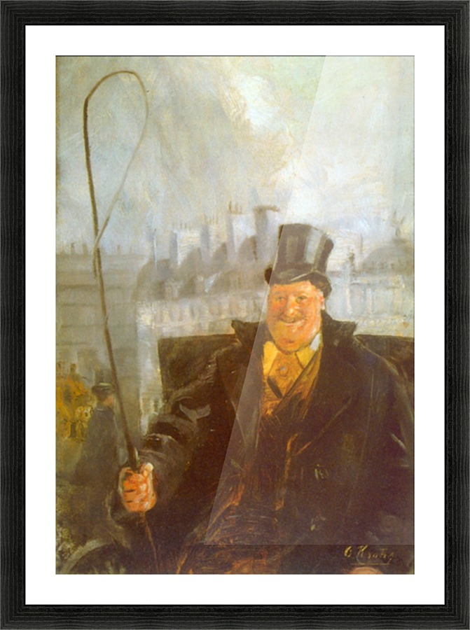 Paris Cab Driver Picture Frame print