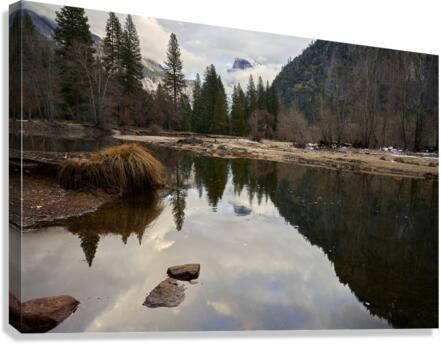 Half Dome in the distance Canvas Print