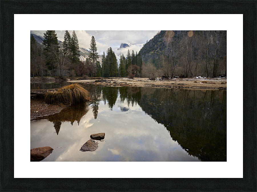 Half Dome in the distance Picture Frame print