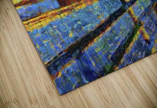 Pier in Maine DAP Neo Raphaelites upscalled Images By Jon Evan puzzle