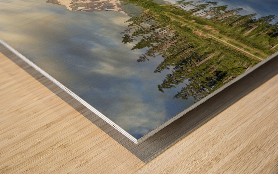 Mount Baker at Picture Lake Wood print