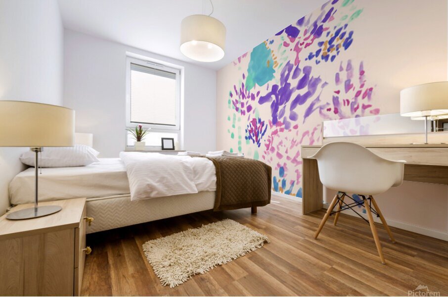 Cheerful Elements 02 Mural print