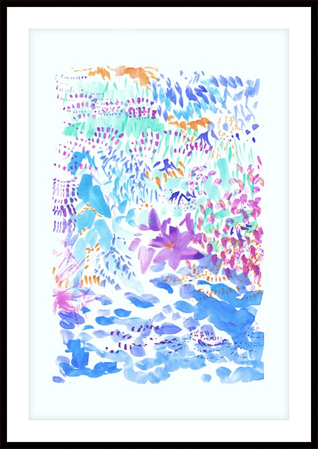 Cheerful Elements 01 Picture Frame print