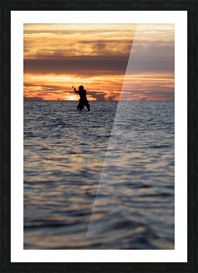 Last Cast Picture Frame print