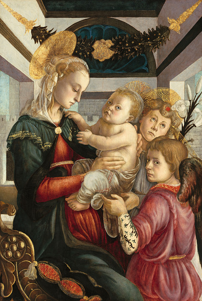Sandro Botticelli 1445 1510  Madonna and Child with Angels 1470 Digital Download