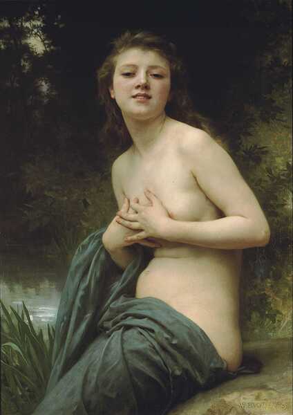 William  Adolphe  Bouguereau 1825 1905  La  brie  du  printemps Digital Download