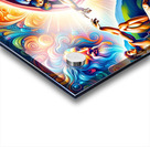 AI art Michelangelo inspired The Creation of Adam Acrylic print